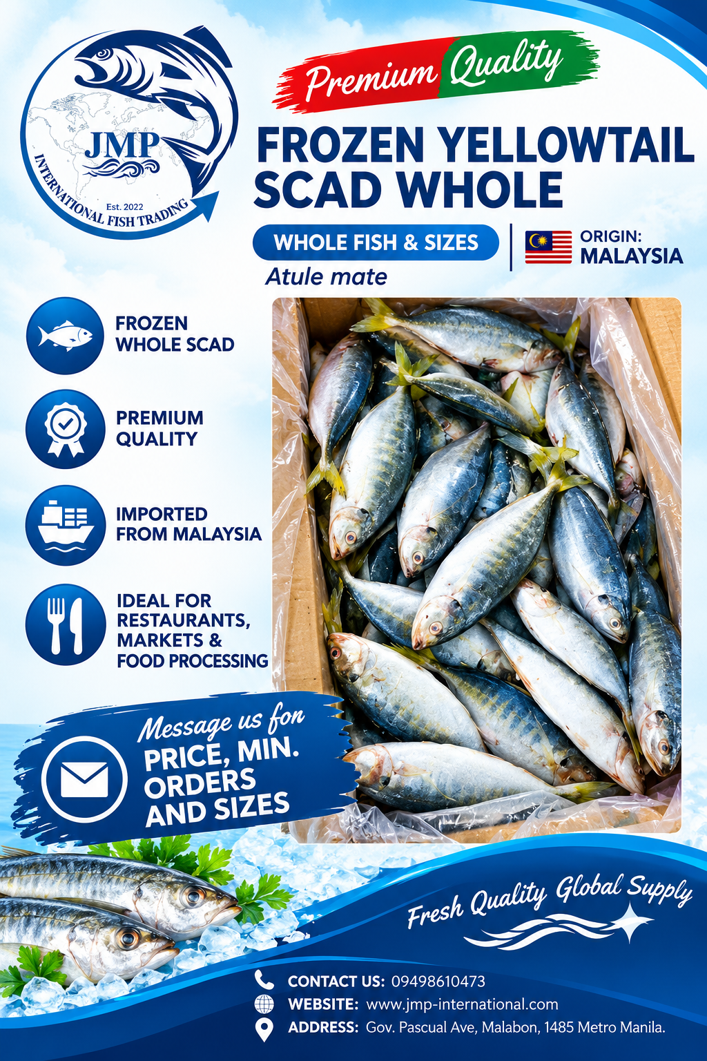 JMP International Fish Trading | Premium Frozen Seafood Platform